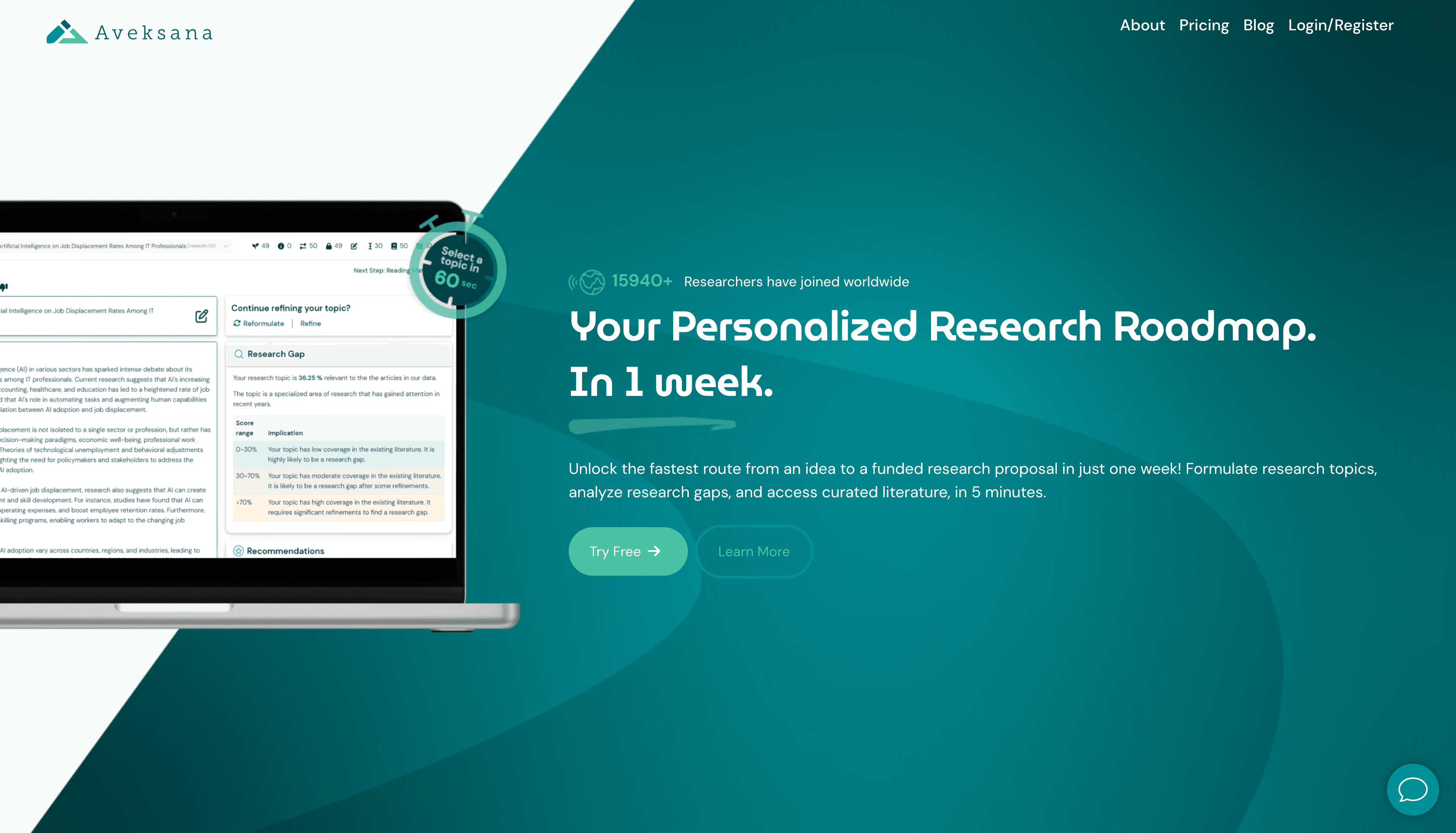 aveksana project screenshot