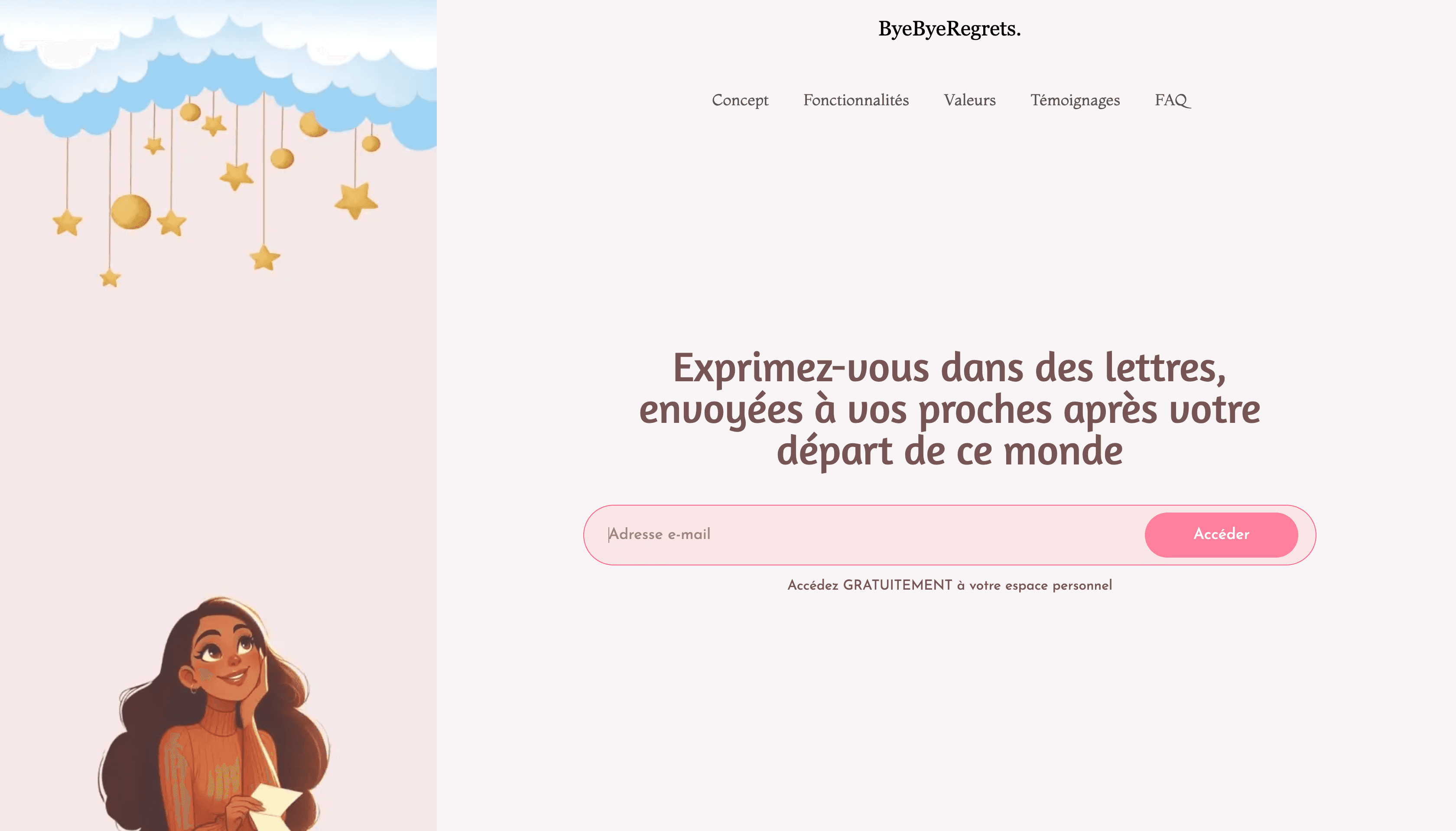 byebyeregrets project screenshot