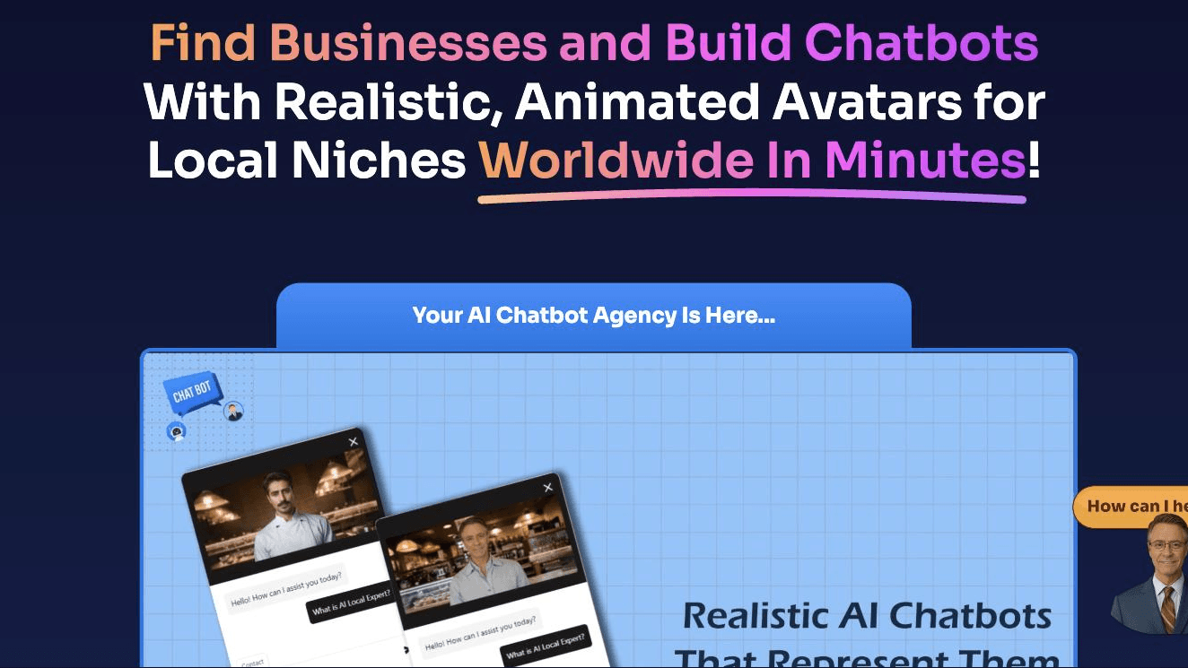 Screenshot of AI Local Expert – Talking-Avatar AI Chatbots for Local Businesses